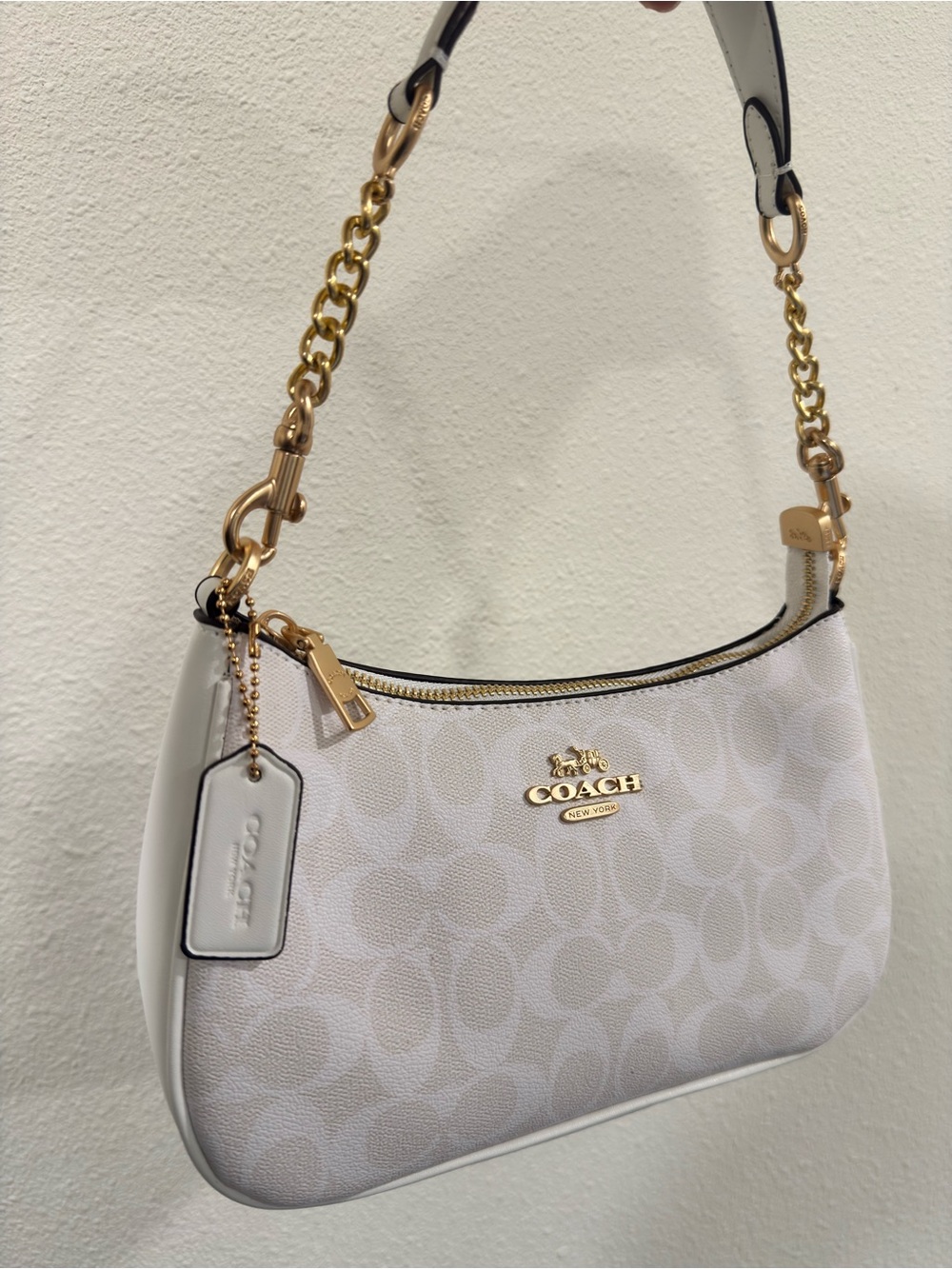 White coach Teri bag